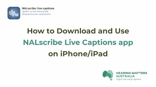 NALScribe App How to Download and Use NALscribe Live Captions app on iPhone and iPad [upl. by Nalak902]