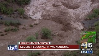 Severe flooding in Wickenburg [upl. by Acire]