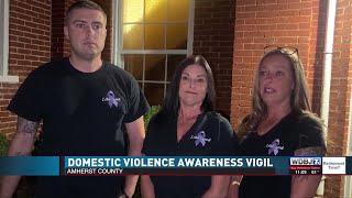 Amherst County Community Gathers to Raise Awareness About Domestic Violence [upl. by Nelleoj]