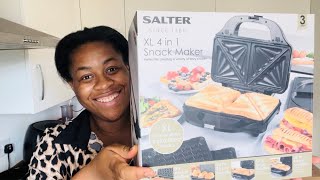 UNBOXING MY SALTER XL 4in1 SNACK MAKER Nemyclaus Ogbuji [upl. by Rede]