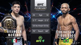 BRANDON MORENO VS DEIVESON FIGUEIREDO 3 FULL FIGHT UFC 270 [upl. by Tavie]