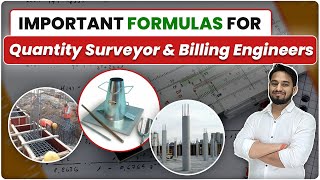 Important Formulas for Civil Engineers amp Billing Engineers  Most Important Civil Engineering Tips [upl. by Norda]