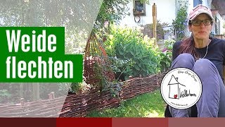 Weide flechten  Weidenzaun mit Kettensäge und so [upl. by Mazlack]