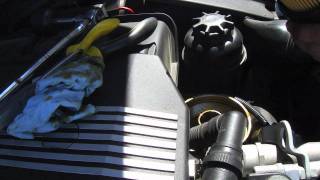 BMW E46 how to change oil using a oil extractor [upl. by Htrag]