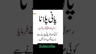 Pani pilana bahoot bara sadka hai islamic subscribe sadkaviralshorts share subscribe like [upl. by Ahsial621]