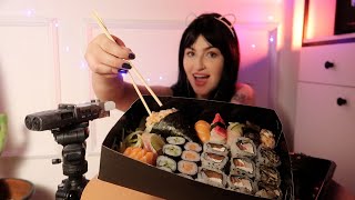 ASMR  COMENDO SUSHI mukbangasmr [upl. by Carlile]