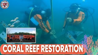 CORAL REEF🪸 RESTORATION PROGRAM  INSTALLATION OF JACKSTONE ARTIFICIAL CORAL REEFS PasigreefLeg [upl. by Sackville]