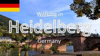 【Heidelberg】🇩🇪Walking in Heidelberg Germany  Walking Tour  Day trip from Stuttgart [upl. by Ratcliffe60]