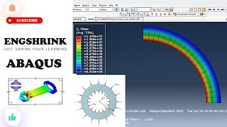 Hyperelastic MooneyRivlin cylinder under pressure  Abaqus Tutorial [upl. by Newlin448]