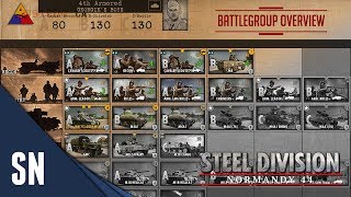 4th Armored  Steel Division Normandy 44  Battlegroup Review [upl. by Tnayrb438]