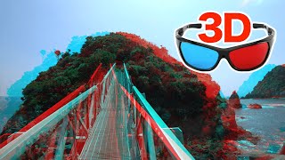 3D video The uninhabited island exploration 3D video  for redcyan anaglyph glasses [upl. by Assinna]