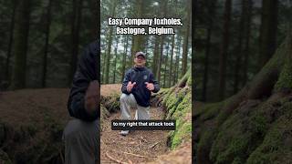 Visiting one of the foxholes Easy Company occupied just east of Bastogne in the Ardennes [upl. by Danforth800]