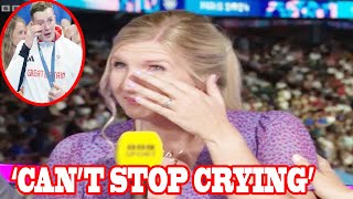 Emotional Rebecca Adlington ‘can’t stop crying’ in BBC studio after Adam Peaty bags Olympics [upl. by Hibben]