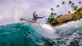 THANKSGIVING SURF SESSION AT WAIMEA BAY [upl. by Htezzil831]