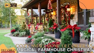 Magical Farmhouse Christmas Decor for Small Homes Create a Cozy Holiday Wonderland This Season [upl. by Saito]