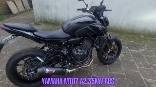 Yamaha MT07 2023 A2 35kw [upl. by Maiah420]