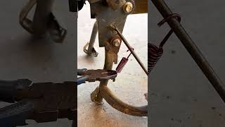 Installation process of spring for electric bicycle foot bracket [upl. by Cheadle645]