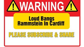 Rammstein Cardiff Opener Warning Loud Bangs please Subscribe Like and Share for more Videos [upl. by Oiliduab]