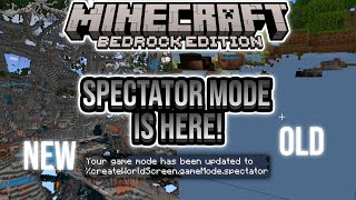 Spectator Mode in Minecraft Bedrock 119 Hardcore Mode Soon 119021 Preview  Beta The Wild [upl. by Leynad38]