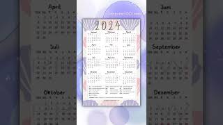 Kalender 2024 Gratis [upl. by Barcellona]