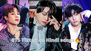 BTS TiktokInsta reels On Hindi Songs 🔥💜😍💕🥰❤️🤩💖 bts btstiktok [upl. by Luanni]