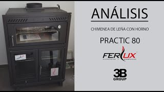 Análisis  Chimenea de leña con horno Practic 80  Ferlux [upl. by Waxman]