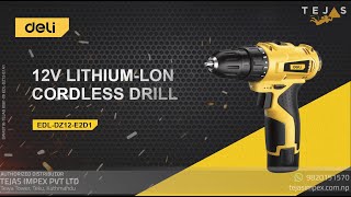 DELI EDL DZ12 E1A1 Lithium Ion Drill [upl. by Crompton]