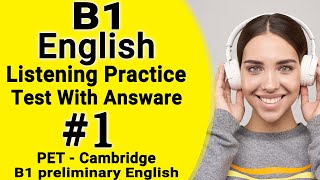 Listening B1 Cambridge practice test with answers 2023 PET listening  b1 listening inglés 2022 2023 [upl. by Natsrik]