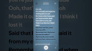 that’s so true sped up lyrics audio fypシ゚viral spedup sped fyp viralvideo gracieabrams [upl. by Eniroc864]