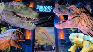 LOS DINOSAURIOS DE JURASSIC WORLD EN LA VIDA REAL AVENTURA JURÁSICA SÚPER GENIAL [upl. by Ayimat]