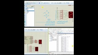 7Segment Display Microcontroller Programming with CodeVision and Simulation in Proteus [upl. by Epul]