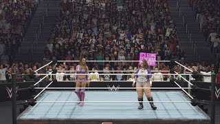 WWE 2K24 CHELSA amp PIPER VS IVY NILE amp MAXXINE [upl. by Adnav]