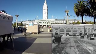 A Trip Down Market Street on my longboard [upl. by Ahsyek358]