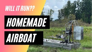 HOME MADE AIRBOAT  STUCK AIRBOAT RECOVERY [upl. by De Witt]