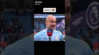 Pep cry when he say good bye to aguero [upl. by Eelhsa307]