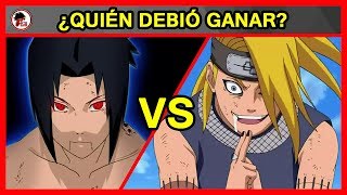 Naruto Shippuden Sasuke Vs Deidara  QUIÉN DEBIÓ GANAR [upl. by Reizarf]