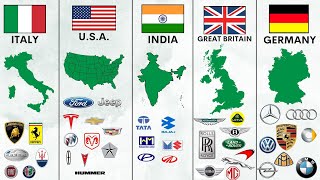 All Car Brands by Countries [upl. by Nodyarb]