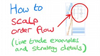 Scalping Order Flow  strategy details and examples [upl. by Nylle]