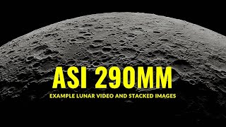 ASI290MM Lunar Imaging Moon Example video [upl. by Arod]