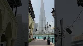 peaceful morning from downtown dubai burjkhalifa bhookabhai vlogger travelvlog pardesi 4u [upl. by Amathist]