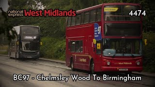 WITHDRAWN ExNXWM  Transbus2 International 4474  Route BC97  Chelmsley Wood  BJ03EWE [upl. by Diba]