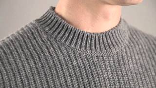 Hawick Knitwear Mens 100 Lambswool Fisherman Rib Pullover [upl. by Laux462]