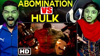 MARVEL HULK VS ABOMINATION FIGHT SCENE  REACTION MR AND MRS BANIYA [upl. by Lashoh312]