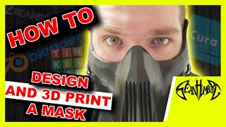 HOW TO DESIGN AND 3D PRINT A MASK Today we will design print and finish a mask using a 3D printer [upl. by Neala]