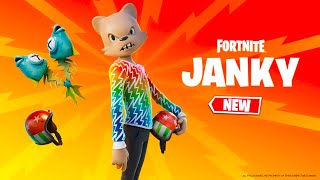 NEW JANKY SKIN SHOWCASE  FORTNITE JANKY BUNDLE  JANKY SET [upl. by Samford434]