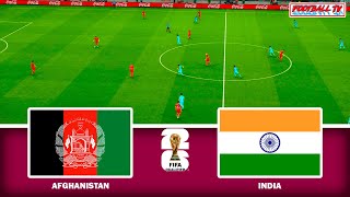 Afghanistan vs India  World Cup Qualifiers 2026  Full Match All Goals  PES Gameplay PC [upl. by Fern144]