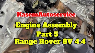 Range Rover Diesel Engine Assembly Installation Part 5 V8 44 External Parts Installation [upl. by Lisette]