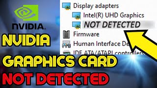 Fix Nvidia Graphics Card Not Detected in Windows 11  Failure to Detect Graphics Card [upl. by Aiekat]