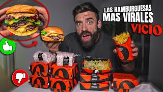 COMIENDO TODAS las HAMBURGUESAS del DELIVERY MÁS VIRAL del PAIS VICIO 🍔 ¿merecen la pena [upl. by Alphonse]