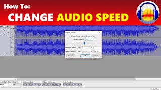 How To Speed Up And Slow Down Audio in Audacity [upl. by Kcirdled]